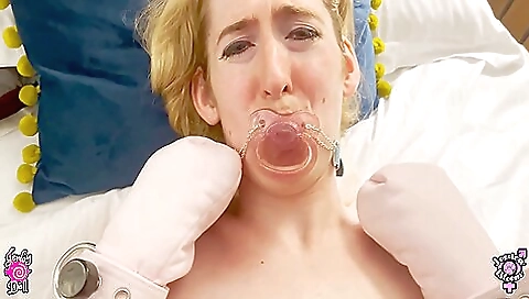 Busty blonde chastity babe gets fucked by a kinky stepmom