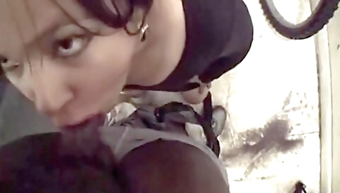 Asian milf with a large ass fucks a big cock outdoors
