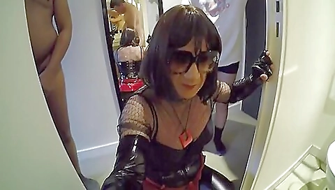 Busty shemale with a nice body gets fucked by a guy