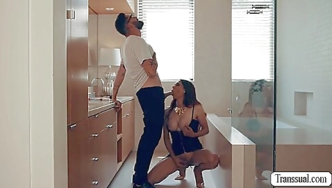 Stepmom in a dress fucked by stepson in a hardcore porn film