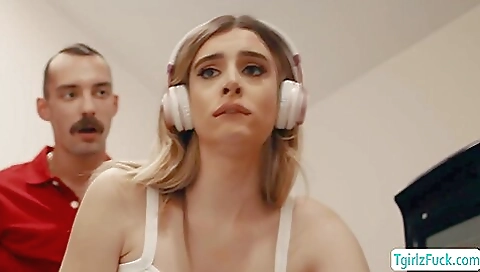 Horny blonde gets analed in her ass in a hardcore way