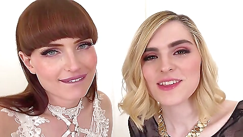 Blonde teen with an ass in two holes in the first movie