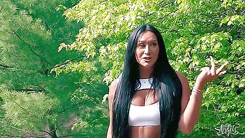 Big ass brunette creampie after deepthroat and blowjob